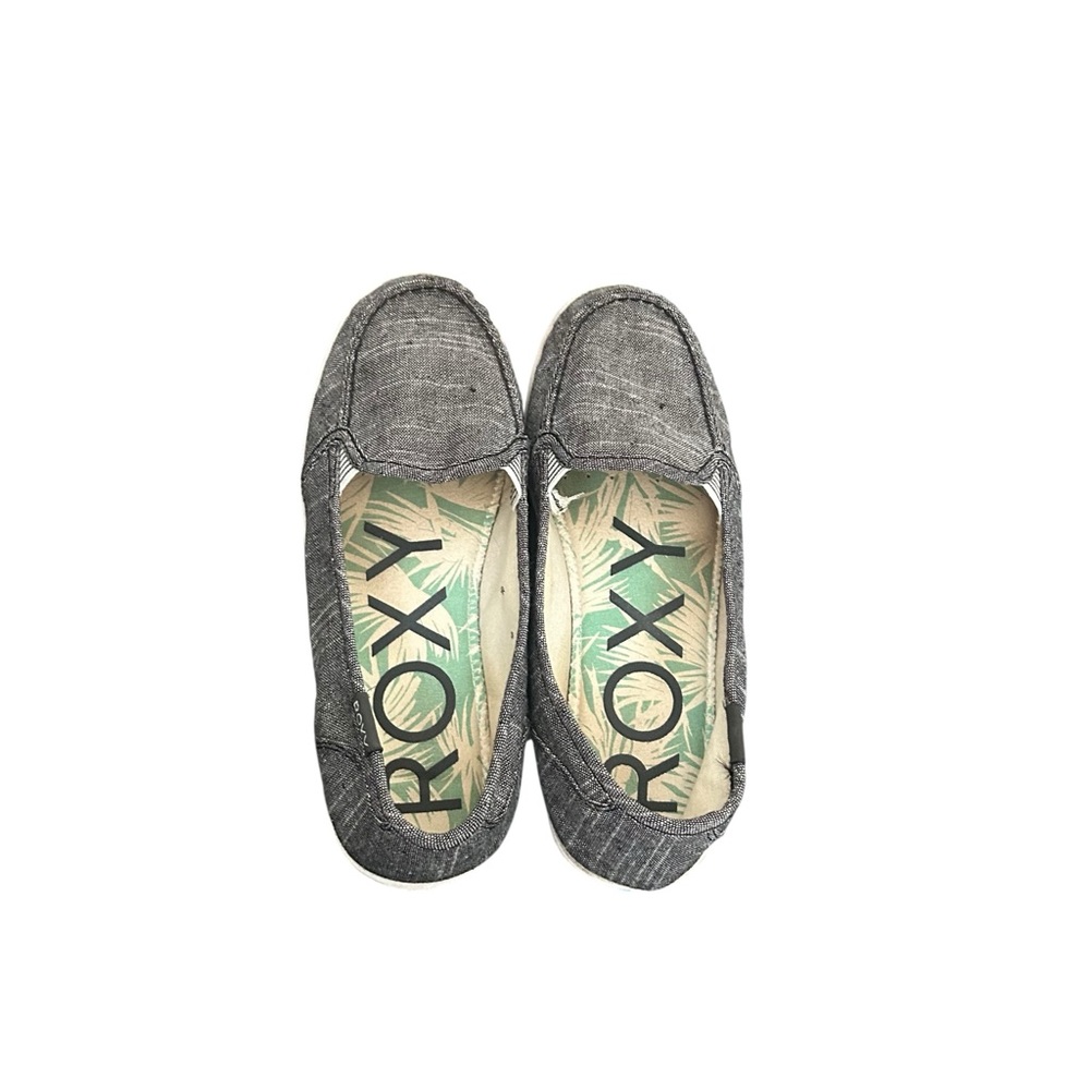 Roxy Women’s Slip-On Casual Shoes Gray Chambray Canvas Sneakers Size 7.5 - Picture 11 of 12